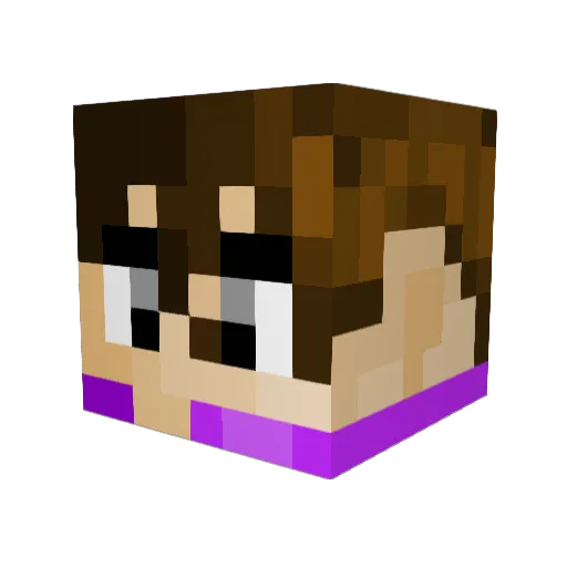 kukarry Minecraft avatar head, 3D render