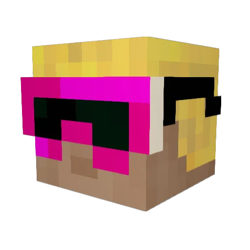 kukhee Minecraft avatar head, 3D render