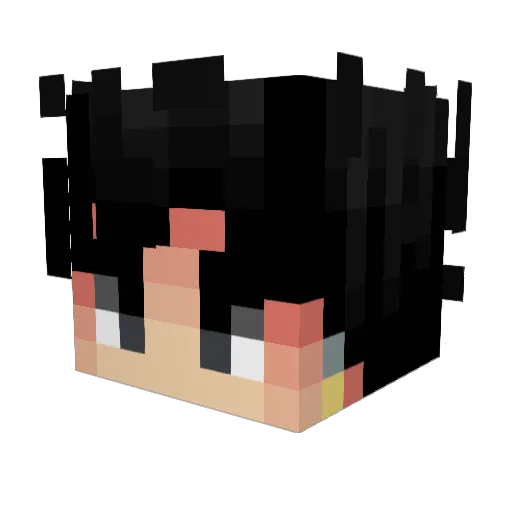 kukito14 Minecraft avatar head, 3D render