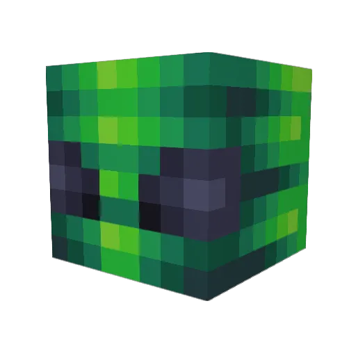 kukmaster Minecraft avatar head, 3D render