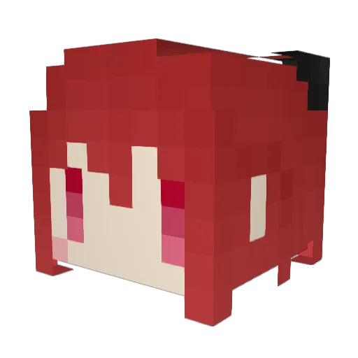 kukolover1314 Minecraft avatar head, 3D render