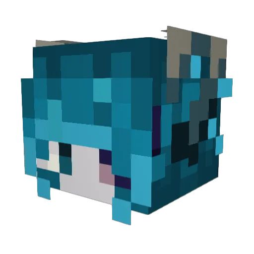 kuku2018 Minecraft avatar head, 3D render