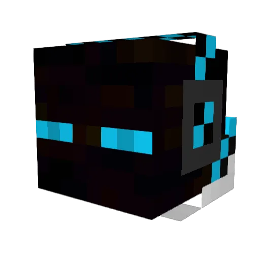 kukulingeng Minecraft avatar head, 3D render