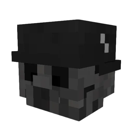 kukulka Minecraft avatar head, 3D render
