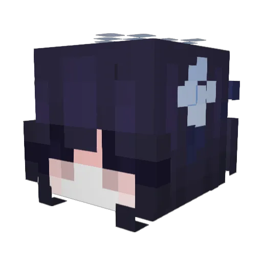 kukuyiyi Minecraft avatar head, 3D render