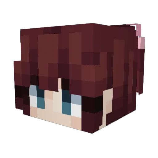 kulaiid Minecraft avatar head, 3D render
