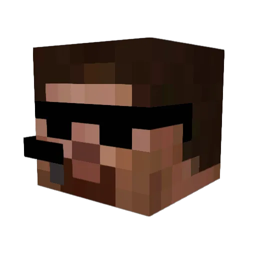 kulda007 Minecraft avatar head, 3D render