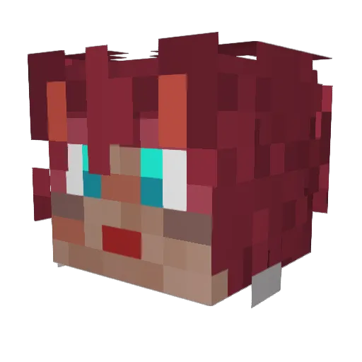 kuli_8282 Minecraft avatar head, 3D render