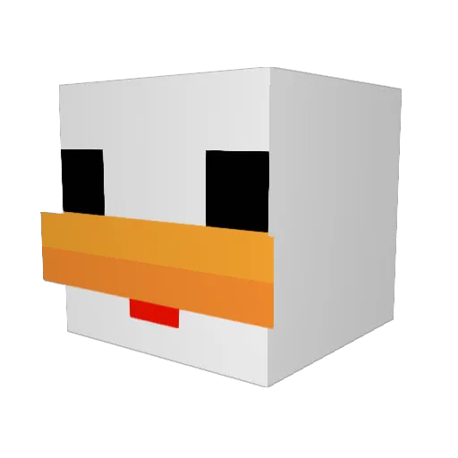 kulicicina Minecraft avatar head, 3D render