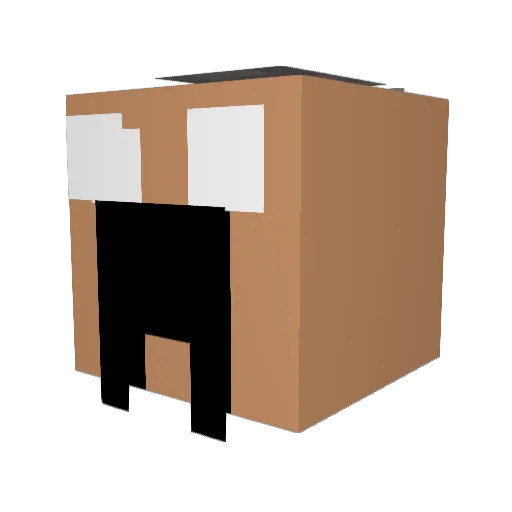 kulim Minecraft avatar head, 3D render