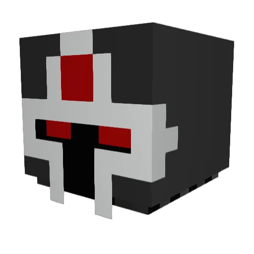 kuliman Minecraft avatar head, 3D render