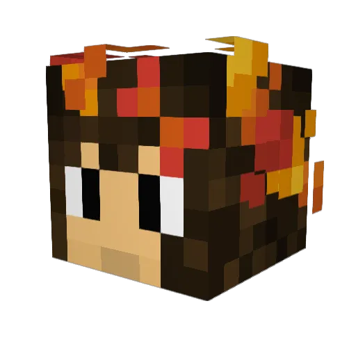 kulisak123 Minecraft avatar head, 3D render