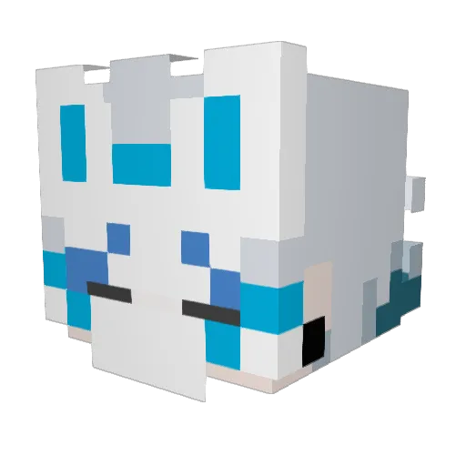 kulpich Minecraft avatar head, 3D render
