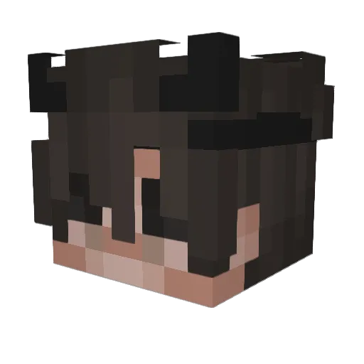 kuly Minecraft avatar head, 3D render