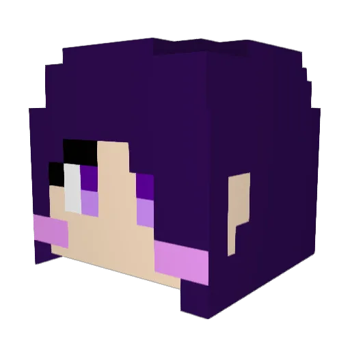 kuma3301 Minecraft avatar head, 3D render