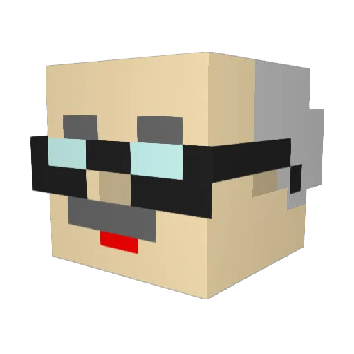 kumako222 Minecraft avatar head, 3D render