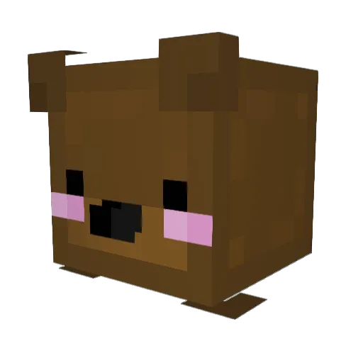 kumako2525 Minecraft avatar head, 3D render