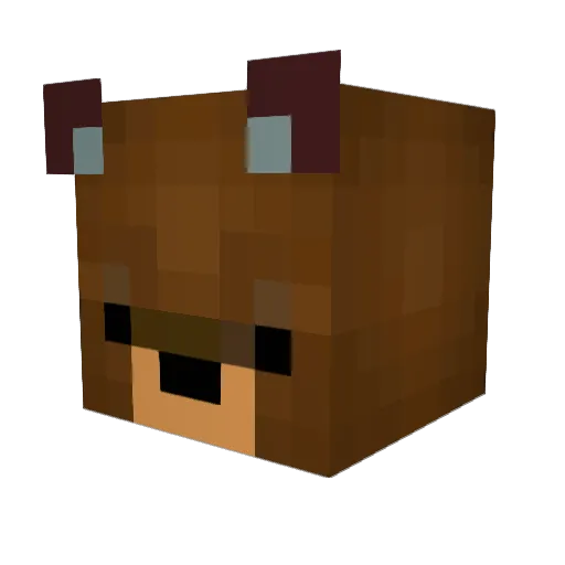 kumanosuke1111 Minecraft avatar head, 3D render