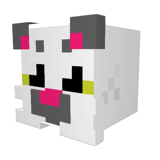 kumanyo Minecraft avatar head, 3D render