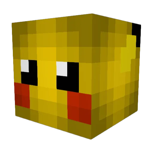 kumaodao Minecraft avatar head, 3D render