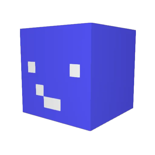 kumarashishjha Minecraft avatar head, 3D render