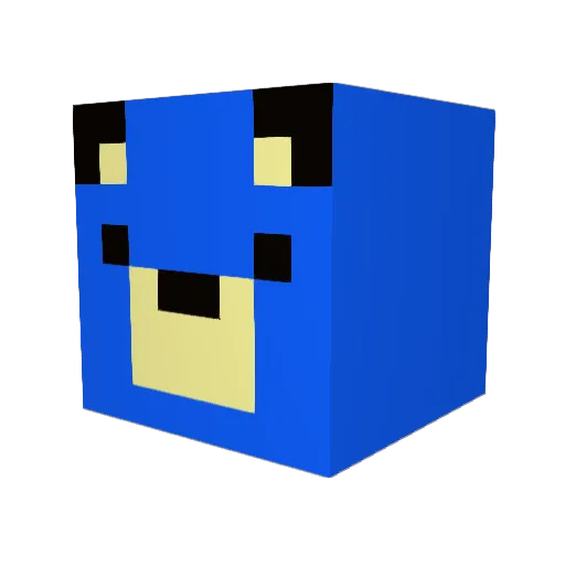 kumarou_ Minecraft avatar head, 3D render