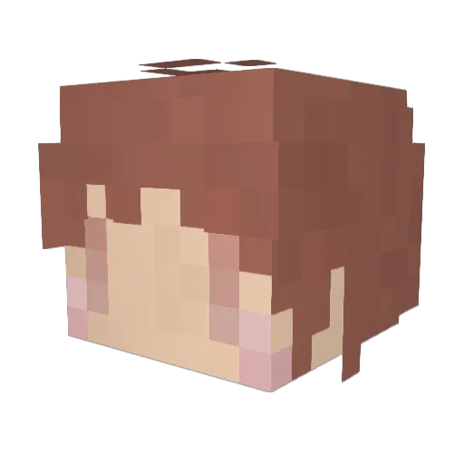 kumatetsu_b Minecraft avatar head, 3D render