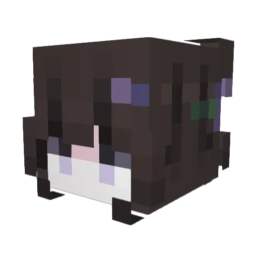 kumiez Minecraft avatar head, 3D render