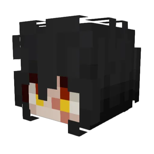 kumih0e Minecraft avatar head, 3D render