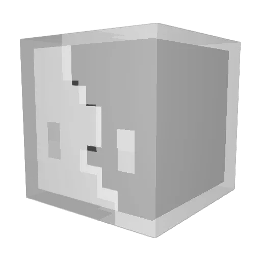 kumohyun Minecraft avatar head, 3D render