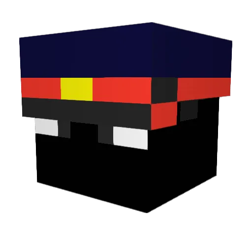 kumokazu Minecraft avatar head, 3D render