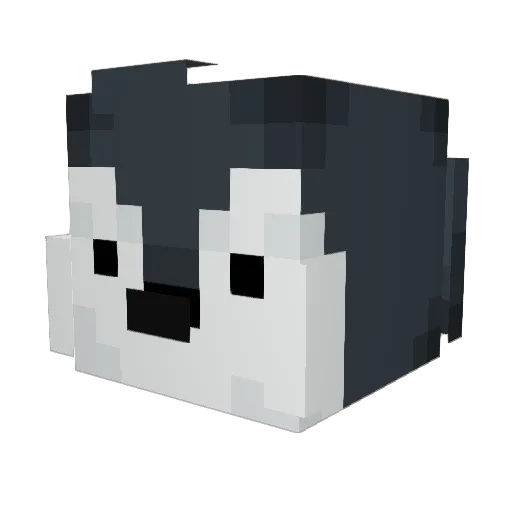 kumokum Minecraft avatar head, 3D render