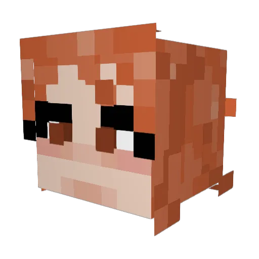 kumshwifty Minecraft avatar head, 3D render
