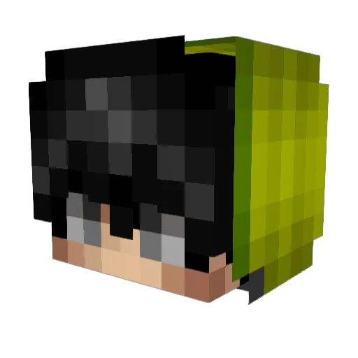 kunantt Minecraft avatar head, 3D render