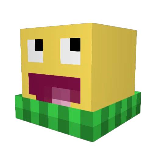 kunfro Minecraft avatar head, 3D render