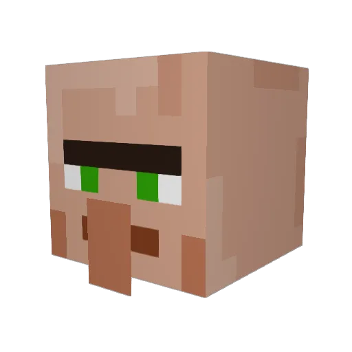 kungfupanda184 Minecraft avatar head, 3D render