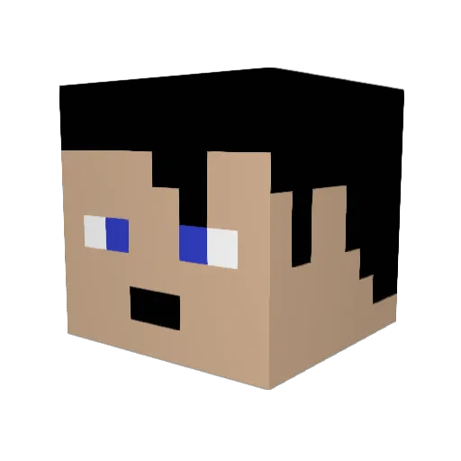 kungsamuel01 Minecraft avatar head, 3D render