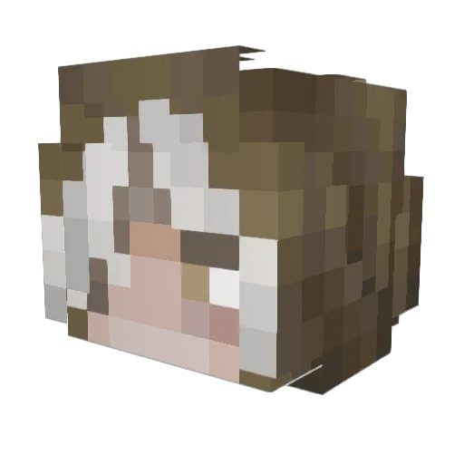 kunigiri Minecraft avatar head, 3D render