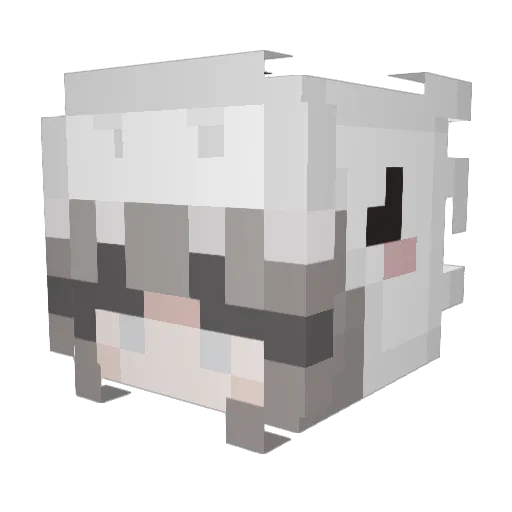 kunikkaaa Minecraft avatar head, 3D render