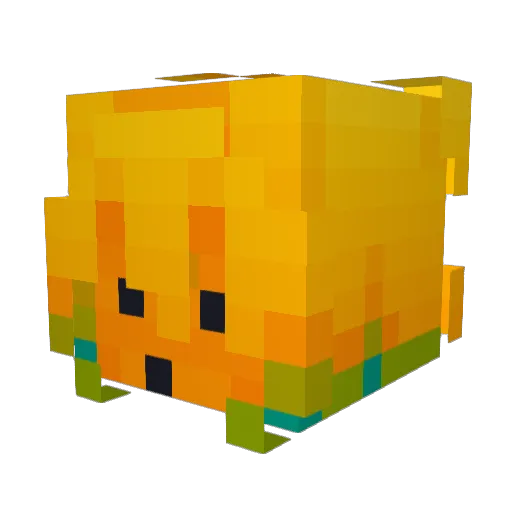 kunipie Minecraft avatar head, 3D render