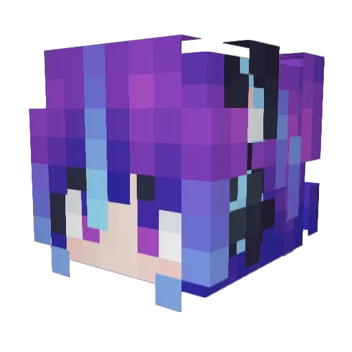kunkkk Minecraft avatar head, 3D render