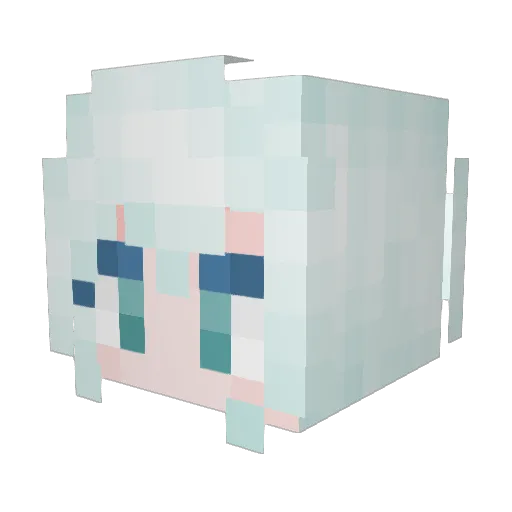 kunkun8163 Minecraft avatar head, 3D render