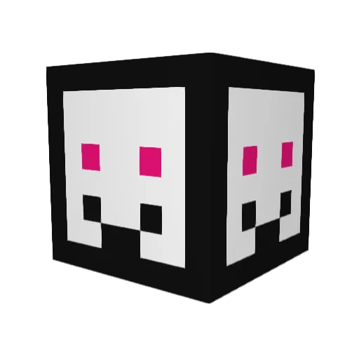 kunkunxia Minecraft avatar head, 3D render