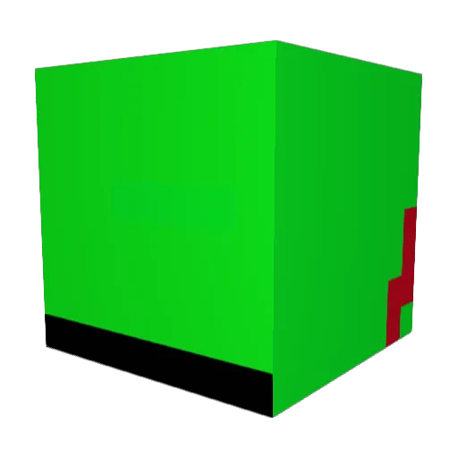 kunld Minecraft avatar head, 3D render