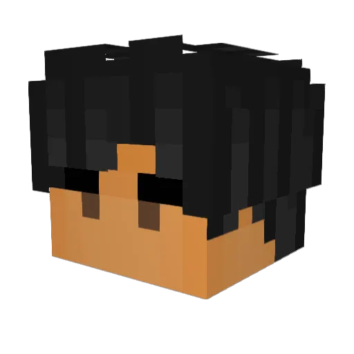 kunly Minecraft avatar head, 3D render