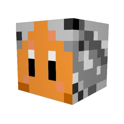 kunnsan Minecraft avatar head, 3D render