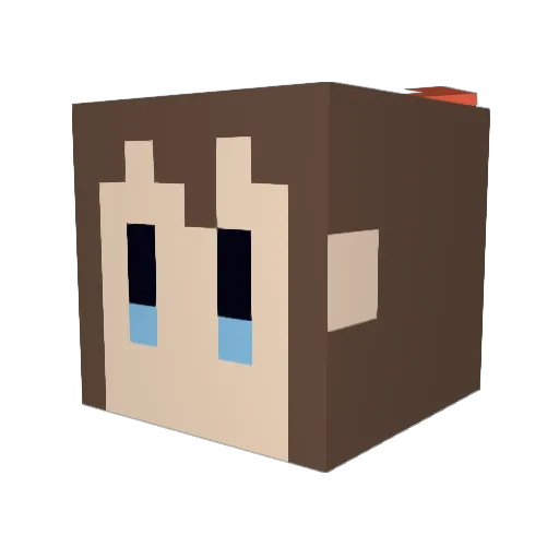 kuno0331 Minecraft avatar head, 3D render