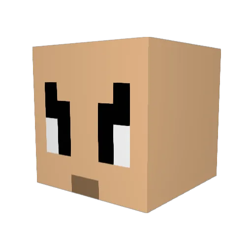 kup13 Minecraft avatar head, 3D render