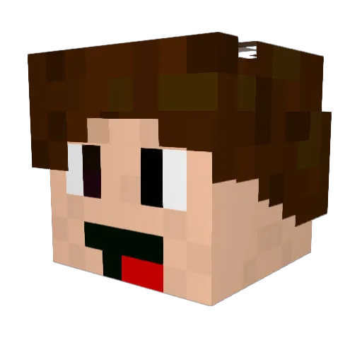 kupik_10 Minecraft avatar head, 3D render