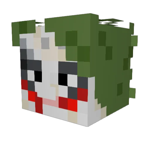 kupkakeface Minecraft avatar head, 3D render